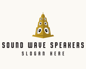 Speaker Tower Subwoofer logo design