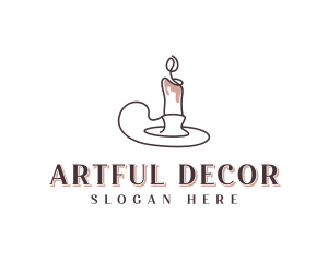 Spa Candlelight Decoration logo design