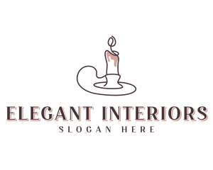 Spa Candlelight Decoration logo design