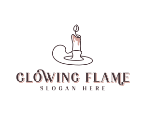 Candlelight - Spa Candlelight Decoration logo design