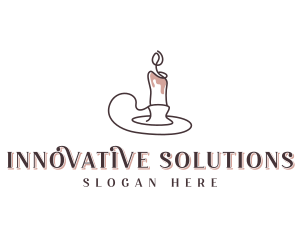 Decor - Spa Candlelight Decoration logo design