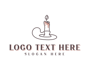 Home Decor - Spa Candlelight Decoration logo design