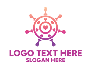 Sailor - Love Steering Wheel logo design