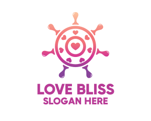Love - Love Steering Wheel logo design
