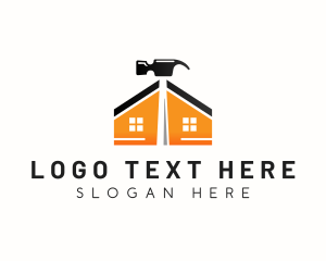 Construction - House Tools Repair logo design