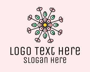 Skin Care - Spring Flower Pattern logo design