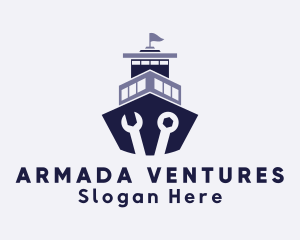Armada - Marine Destroyer Maintenance logo design