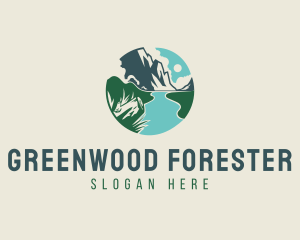 Mountain River Forest logo design