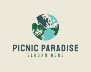 Picnic - Mountain River Forest logo design