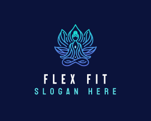 Stretching - Yoga Zen Fitness logo design