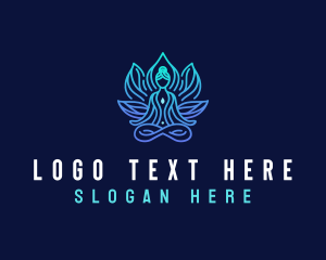 Healty - Yoga Zen Fitness logo design