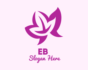 Purple Flower Petals Logo