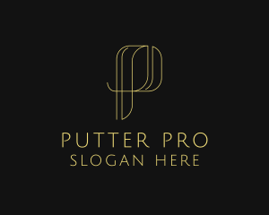 Elegant Business Letter P logo design