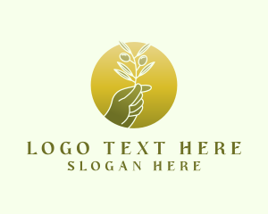 Olive - Nature Olive Leaf logo design