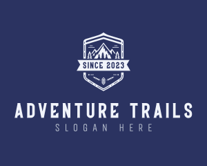 Trekking - Mountain Trekking Wilderness logo design