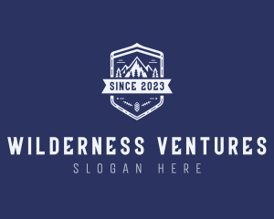 Mountain Trekking Wilderness logo design