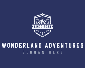 Mountain Trekking Wilderness logo design