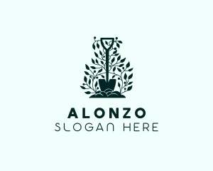 Tree Planting Shovel logo design