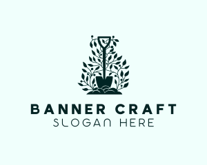 Tree Planting Shovel logo design