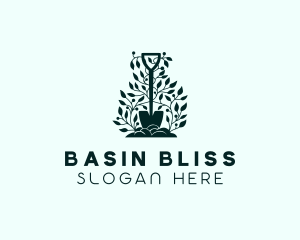 Tree Planting Shovel logo design