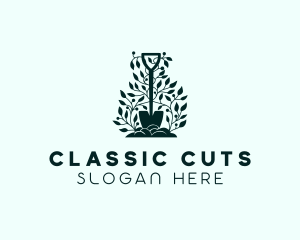 Tree Planting Shovel logo design