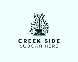 Tree Planting Shovel logo design