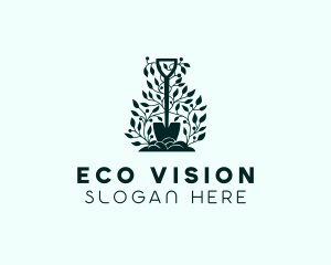 Tree Planting Shovel logo design