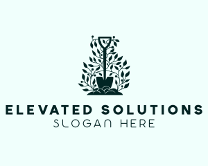 Tree Planting Shovel logo design