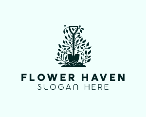 Tree Planting Shovel logo design