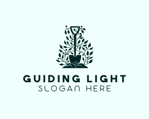 Tree Planting Shovel logo design