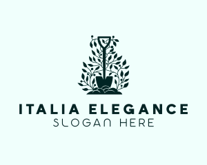 Tree Planting Shovel logo design