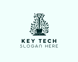 Tree Planting Shovel logo design