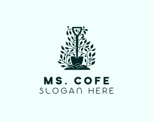 Tree Planting Shovel logo design