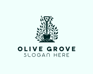 Tree Planting Shovel logo design