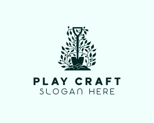 Tree Planting Shovel logo design