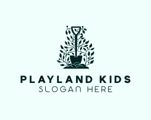 Tree Planting Shovel logo design