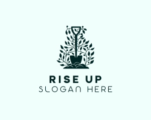 Tree Planting Shovel logo design