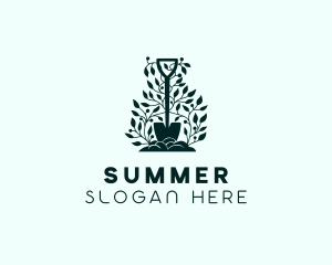 Tree Planting Shovel logo design