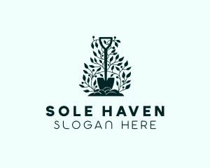 Tree Planting Shovel logo design