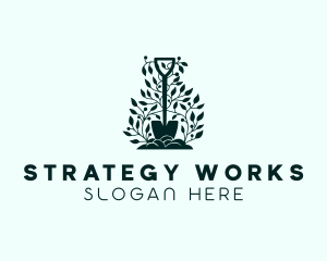 Tree Planting Shovel logo design