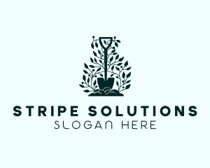 Tree Planting Shovel logo design