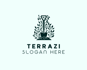 Tree Planting Shovel logo design