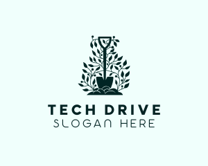 Tree Planting Shovel logo design