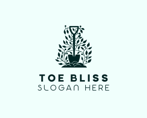 Tree Planting Shovel logo design