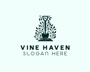 Tree Planting Shovel logo design