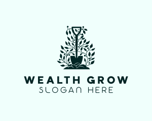 Tree Planting Shovel logo design