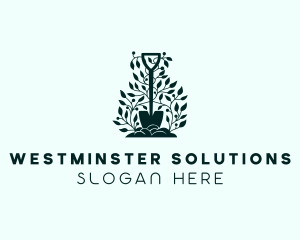 Tree Planting Shovel logo design