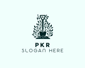 Tree Planting Shovel logo design