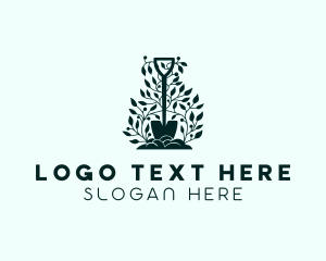 Tree Planting Shovel Logo