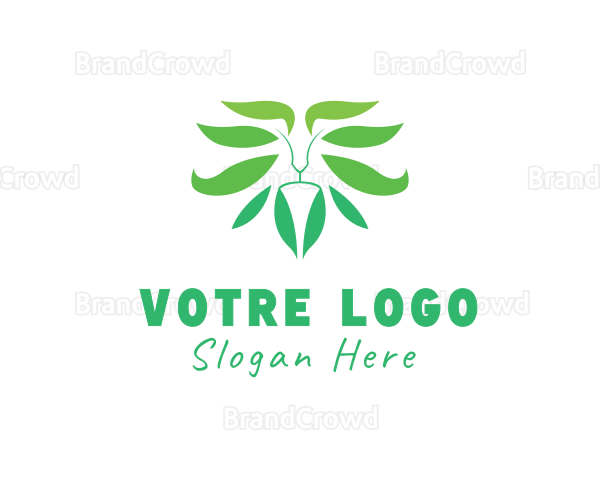 Natural Lion Plant Logo